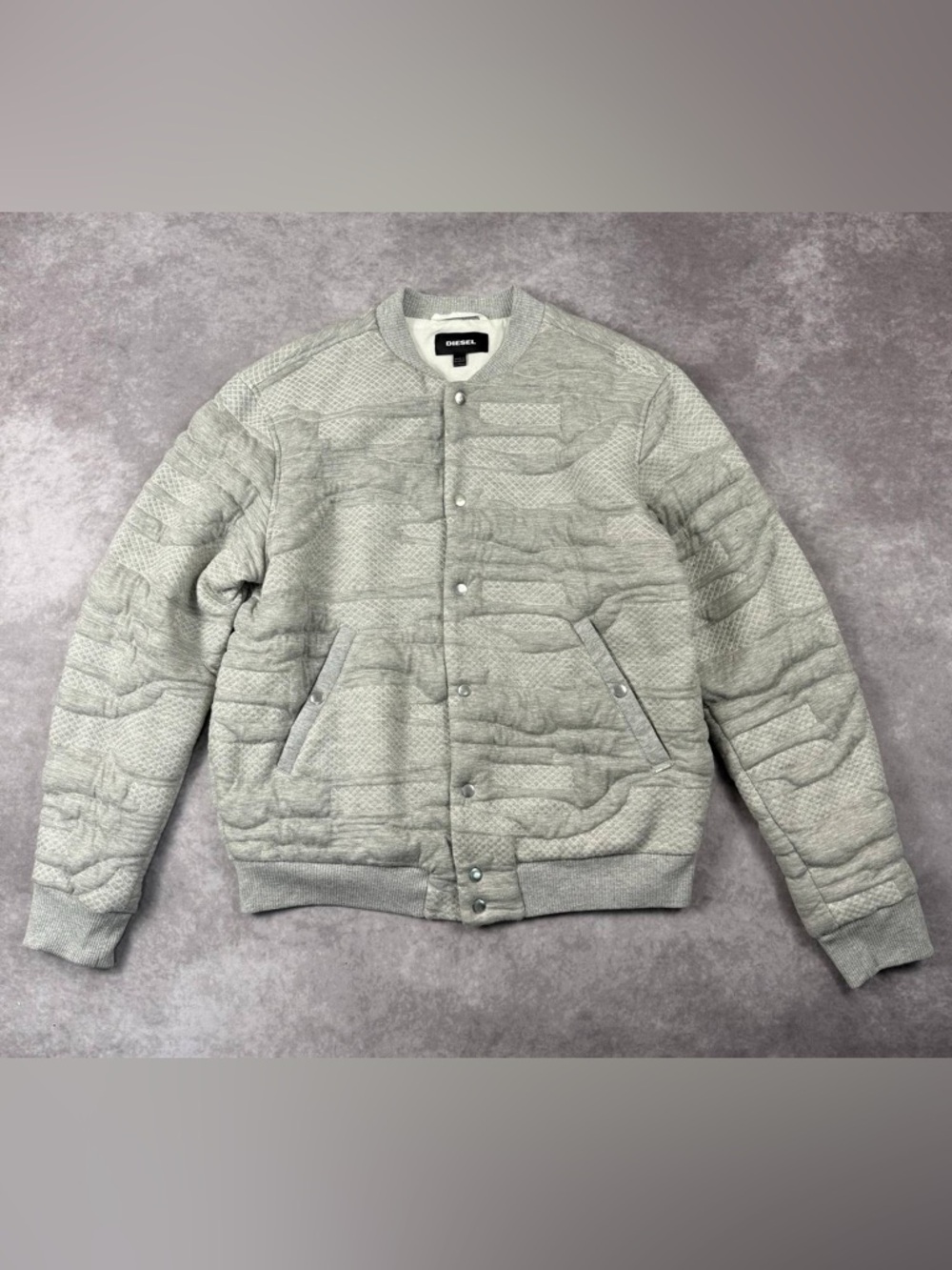 [249] Diesel S Bomb 0dana Bomber Jacket Grey XL Size